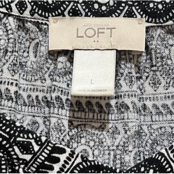 Loft Sleeveless Romper Dark Blue Color~ Size Large - Picture 4 of 5